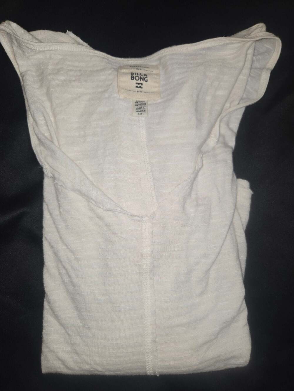 Billabong Essentials Long Sleeve V-Neck Raw Hem Shirt